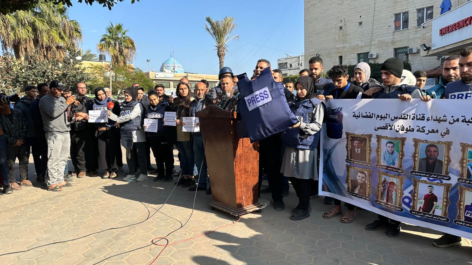 الصحفيون الفلسطينيون في غزة الصحفيون الفلسطينيون في غزة