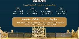 «دليل المصلي» بـ7 لغات 
في مصليات المسجد الحرام