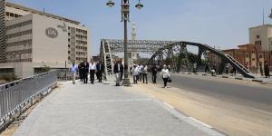 محافظ القاهرة يتابع أعمال تطوير كوبرى الليمون