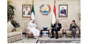 السفير العميري بحث وسفير طاجيكستان تعزيز العلاقات الثنائية