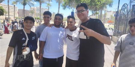 طلاب الثانوية العامة ببورسعيد: الامتحان كان صح الصح وزي الفل (فيديو)