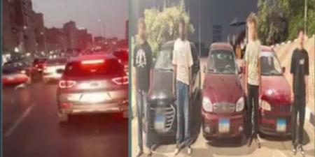ضبط قائدي 3 سيارات بتهمة أداء حركات استعراضية بالقاهرة