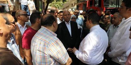 محافظ القاهرة: لجنة هندسية لمعاينة عقار منشأة ناصر المنهار وتوفير مساكن بديلة للأسر المتضررة
