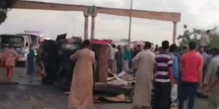 أسماء ضحايا ومصابي حادث طريق كفر داوود في المنوفية