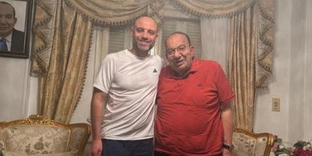 محمد فهيم هداف الذئاب السابق يزور المقاولون العرب ويلتقي المهندس محمد فتحي