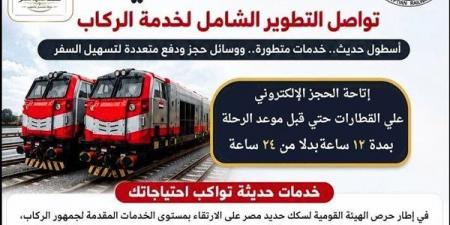 بالأرقام، التحول الإلكتروني طفرة جديدة لزيادة رحلات قطارات السكة الحديد