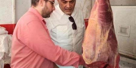 ضبط 770 كيلو لحوم مذبوحة خارج المجازر داخل ثلاجة بمدينة العبور