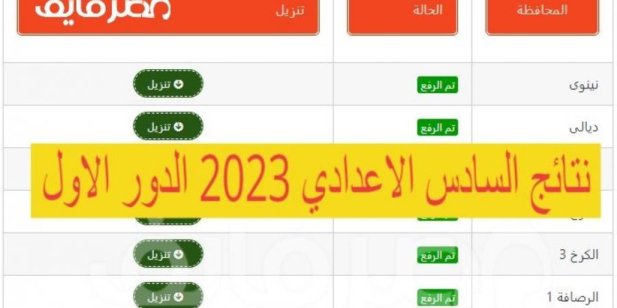 عاجل
      ظهرت
      الآن
      نتائج
      السادس
      الإعدادي
      العراق
      2023
      الدور
      الثالث
      في
      عموم
      المحافظات
      عبر
      موقع
      نتائجنا