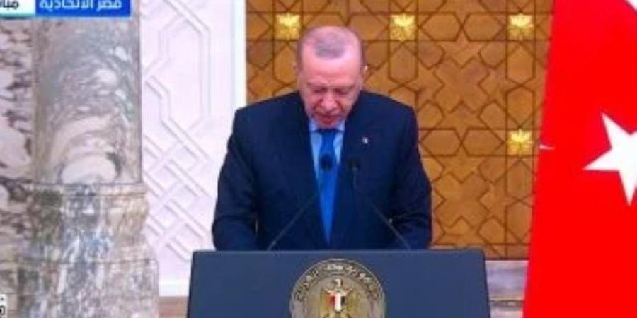 أردوغان: نرفض الهجمات الإسرائيلية على غزة وندعم مع مصر إعادة الإعمار