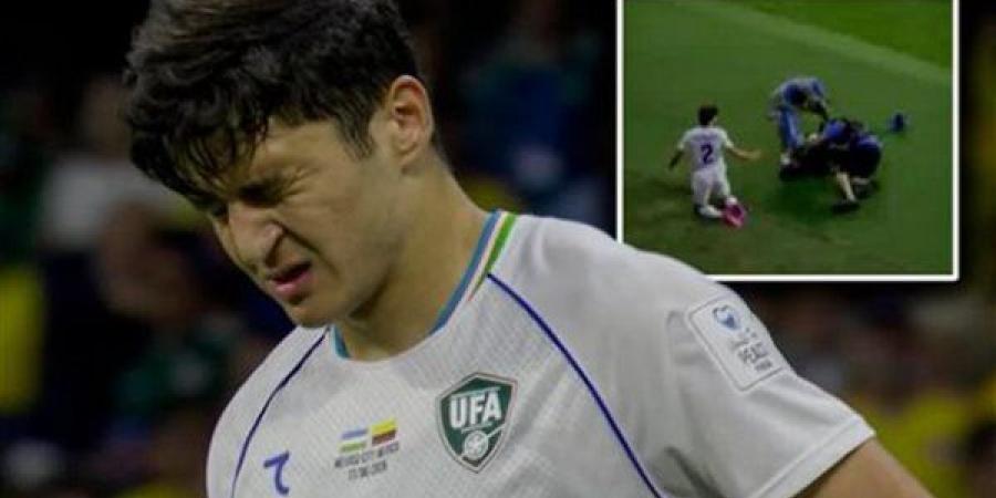 هدية رائعة، الاتحاد الأوزبكي يفاجئ المصور الصحفي بعد إصابته بمباراة كولومبيا (صور)