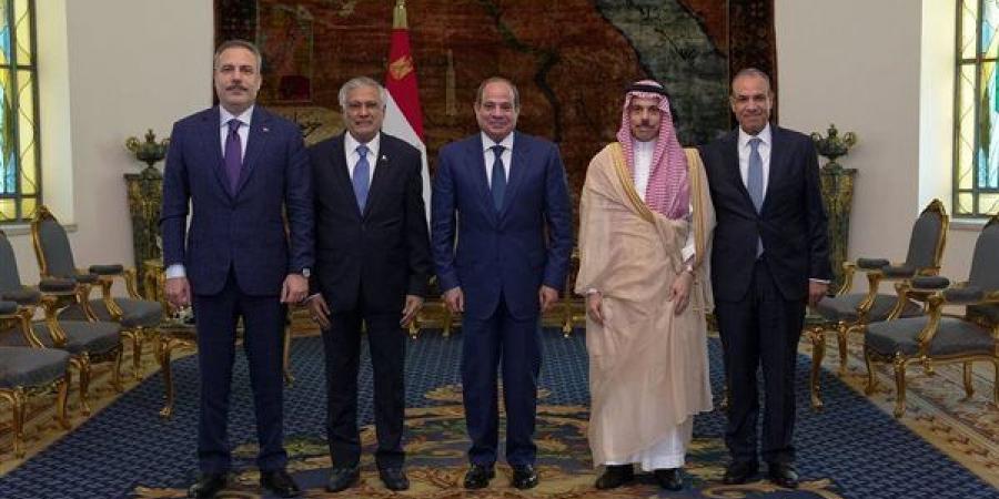 تفاصيل مباحثات السيسي مع وزراء خارجية باكستان وتركيا والسعودية (صور)